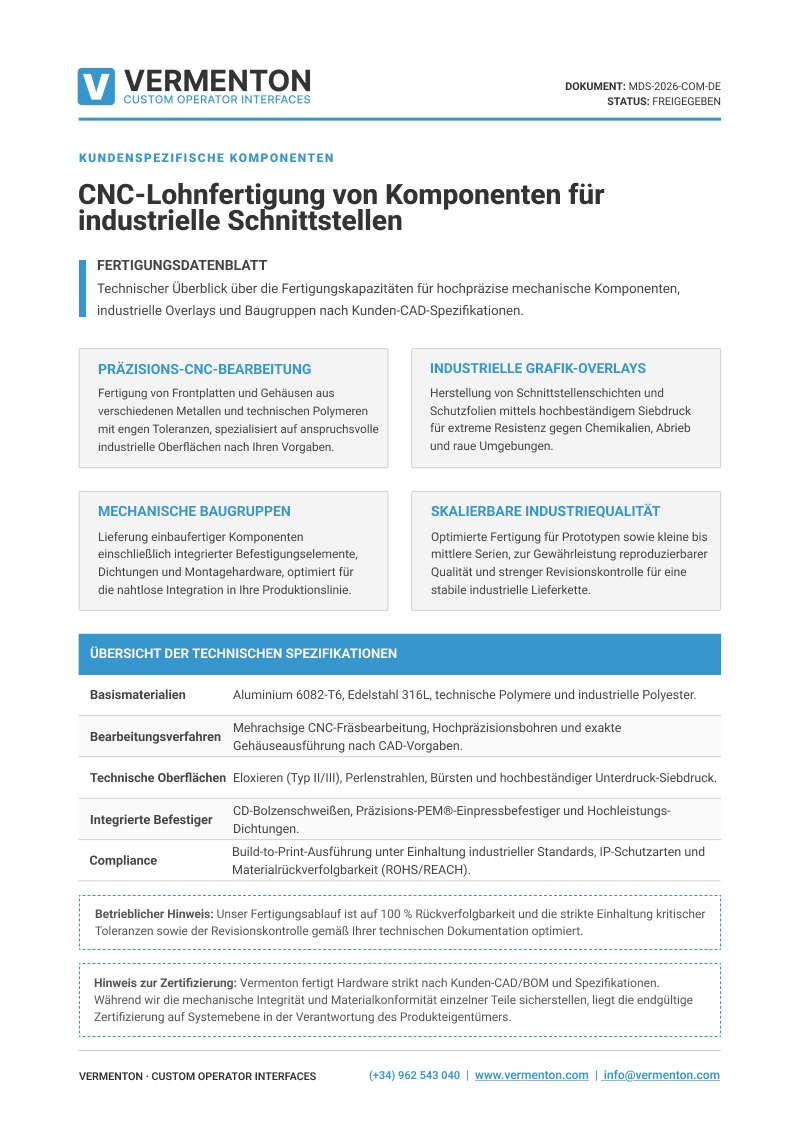 Vorschau One-Pager Komponenten
